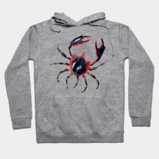 Watercolor Kelp Crab Hoodie